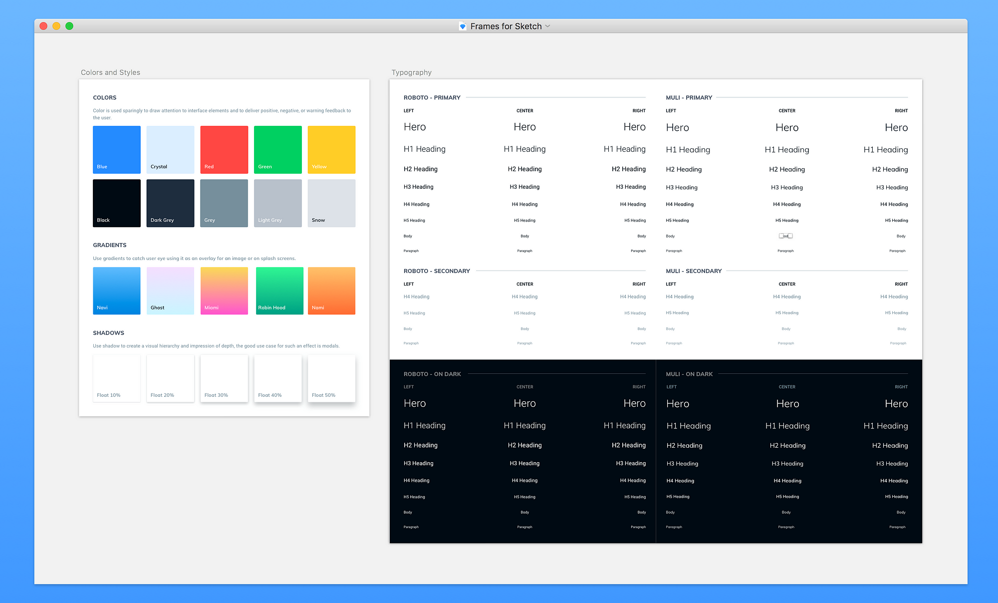 style guide color scheme powerpoint