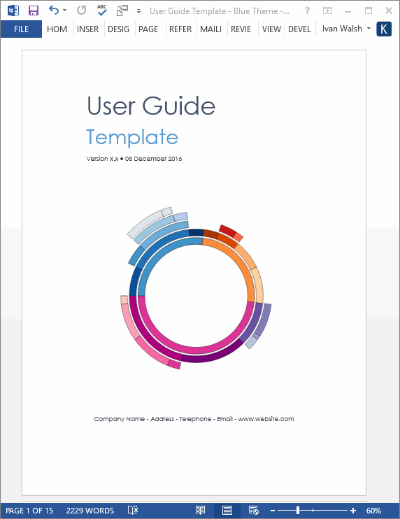 user guides created in microsoft word