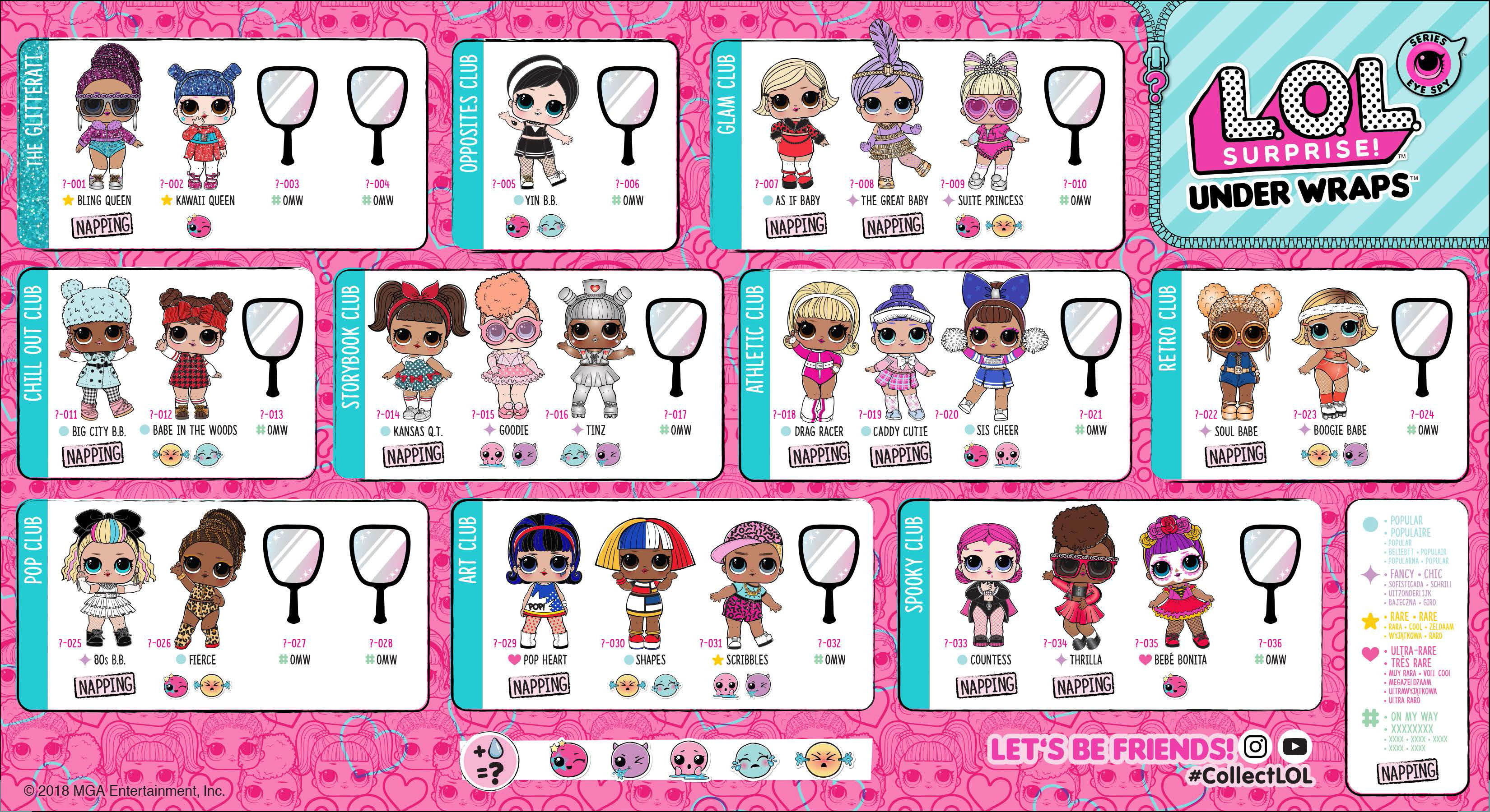 all lol dolls series 3 collecters guide sleepover club
