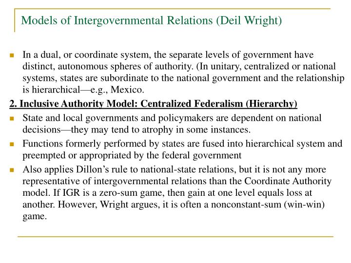intergovernmental relations uni study guides
